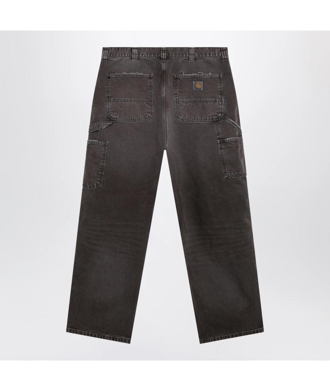 CARHARTT WIP Коричневые хлопковые прямые джинсы, фото 2
