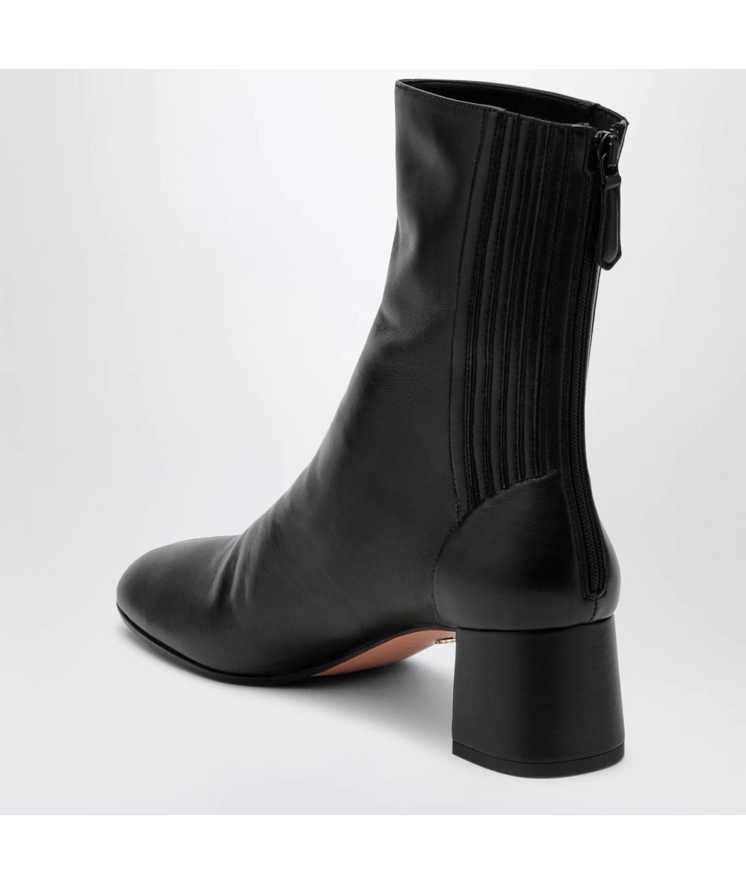 AQUAZZURA Черные кожаные ботинки, фото 2