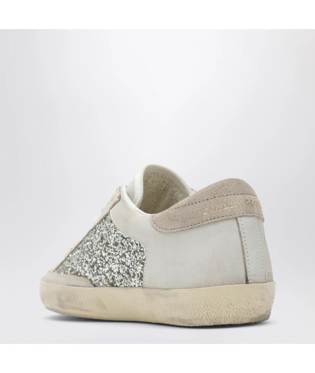 GOLDEN GOOSE Серые кожаные кеды, фото 2