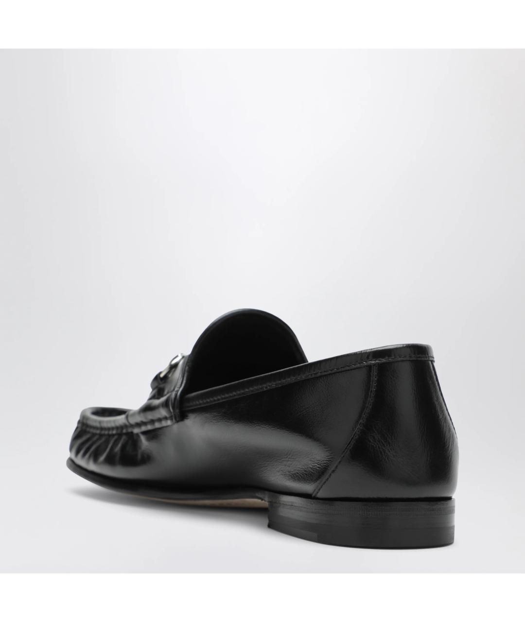 GUCCI Черные кожаные лоферы, фото 2