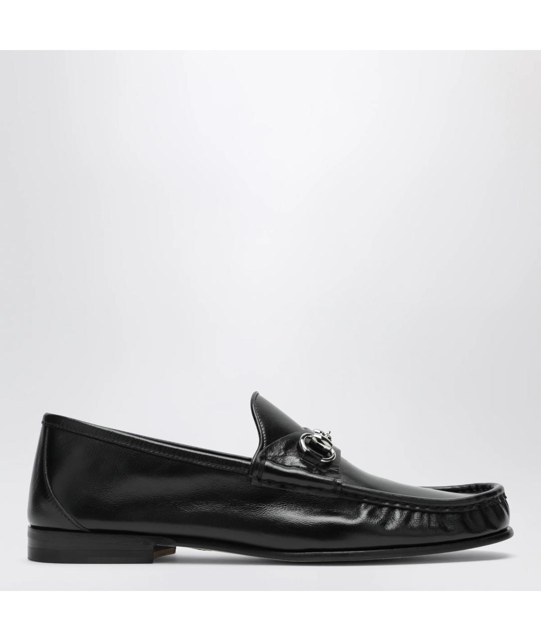 GUCCI Черные кожаные лоферы, фото 3