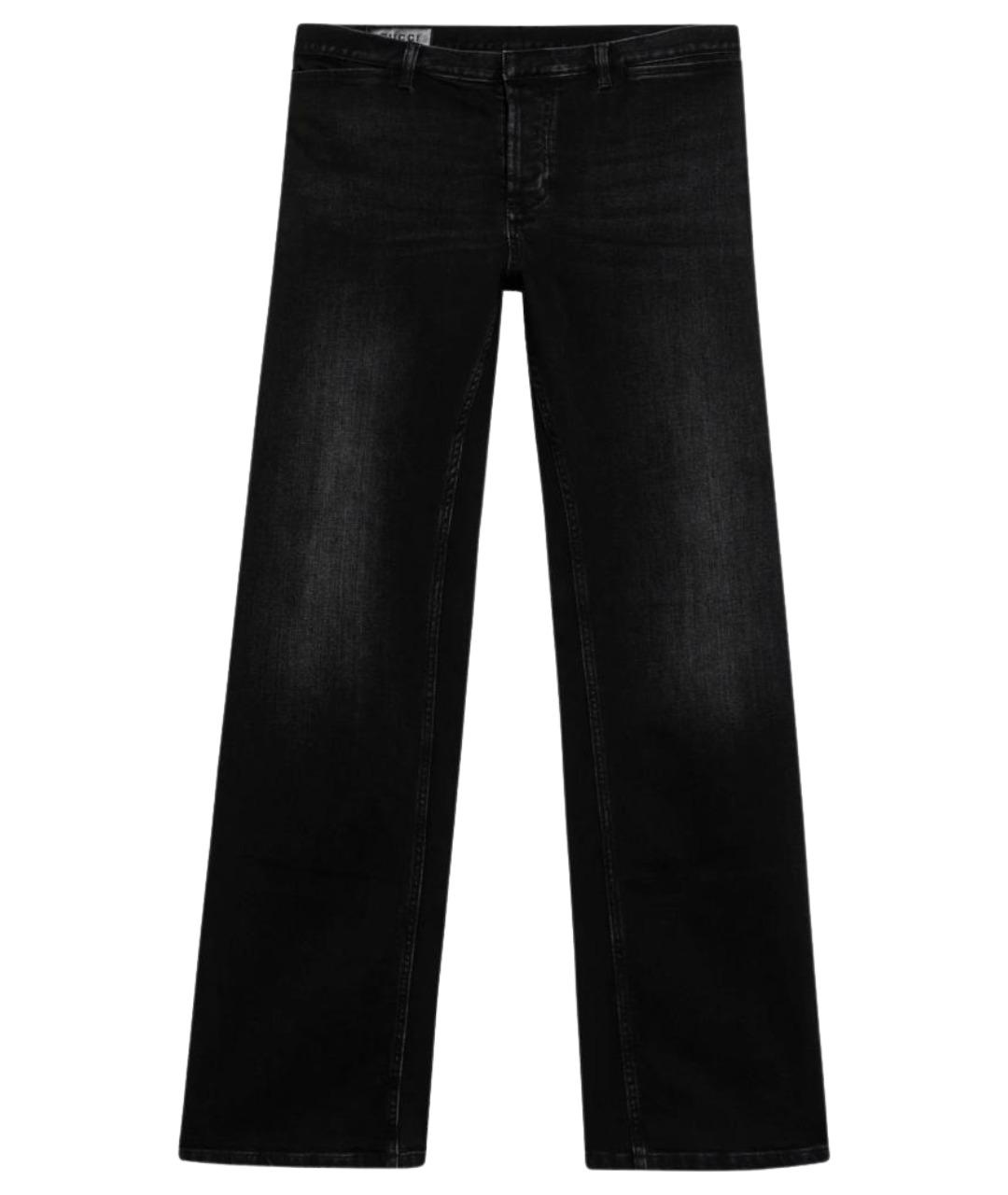 GUCCI Черные хлопковые прямые джинсы, фото 2