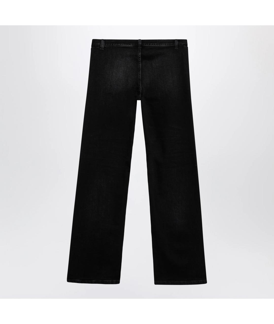 GUCCI Черные хлопковые прямые джинсы, фото 1