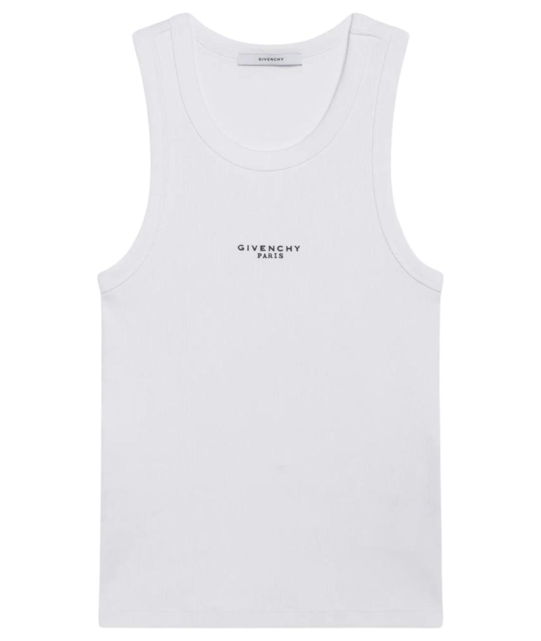 GIVENCHY Белая хлопковая майка, фото 1