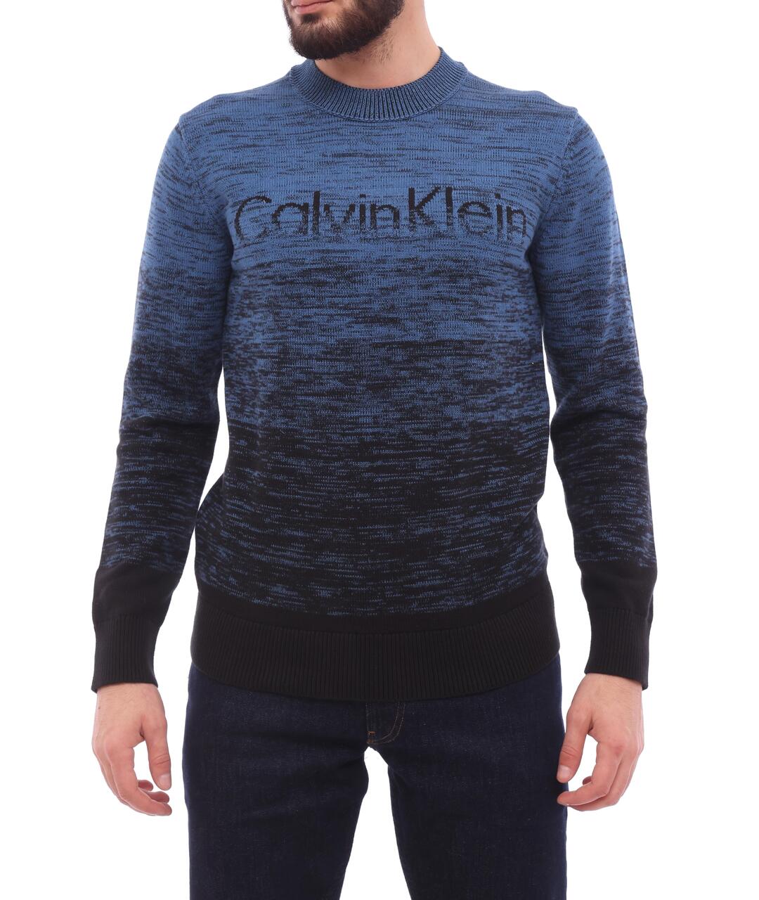 CALVIN KLEIN Темно-синий хлопковый джемпер / свитер, фото 6