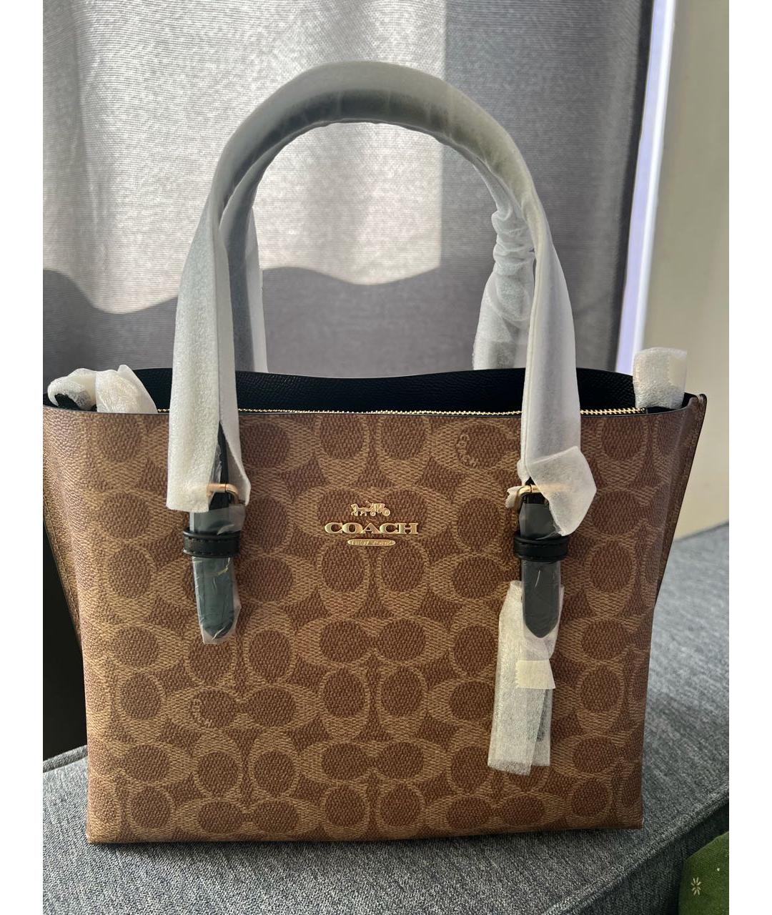 COACH Коричневая сумка тоут, фото 5