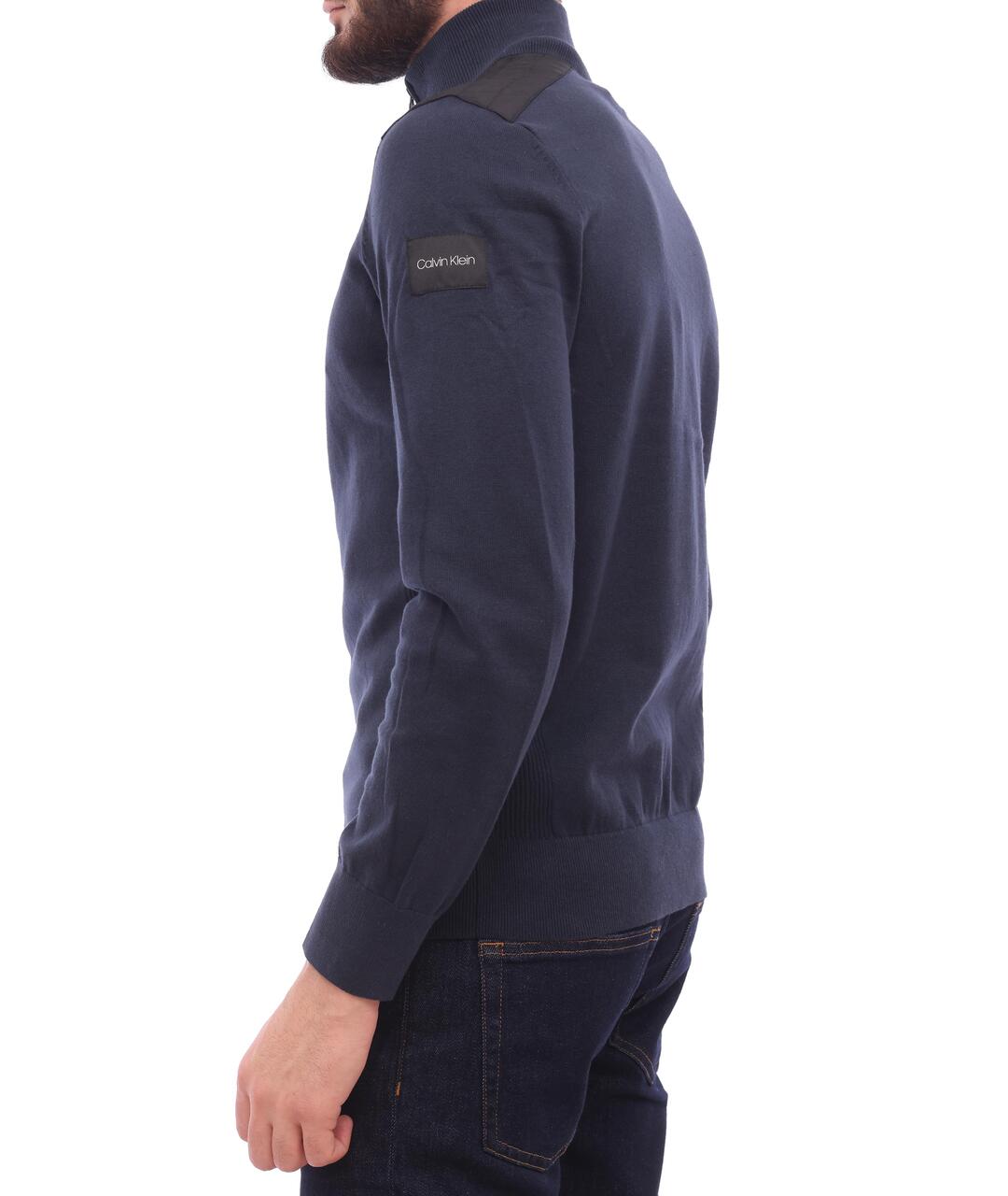 CALVIN KLEIN Темно-синий хлопковый джемпер / свитер, фото 2