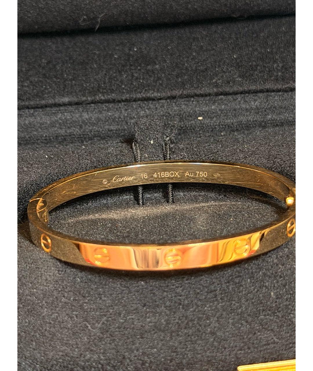 CARTIER Золотой браслет из желтого золота, фото 2