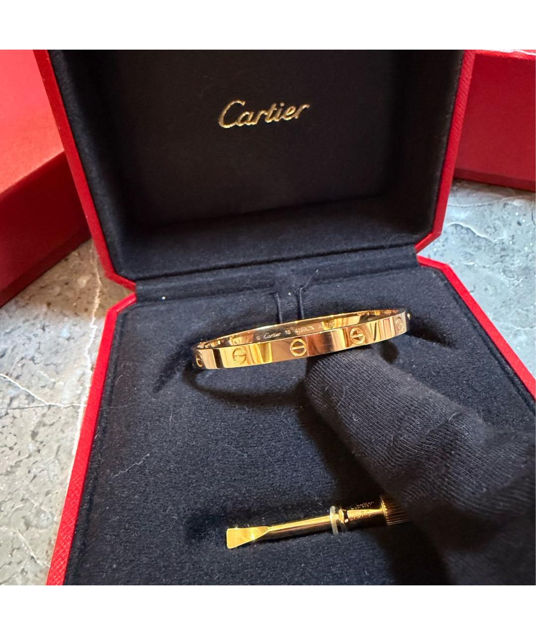 CARTIER Золотой браслет из желтого золота, фото 5