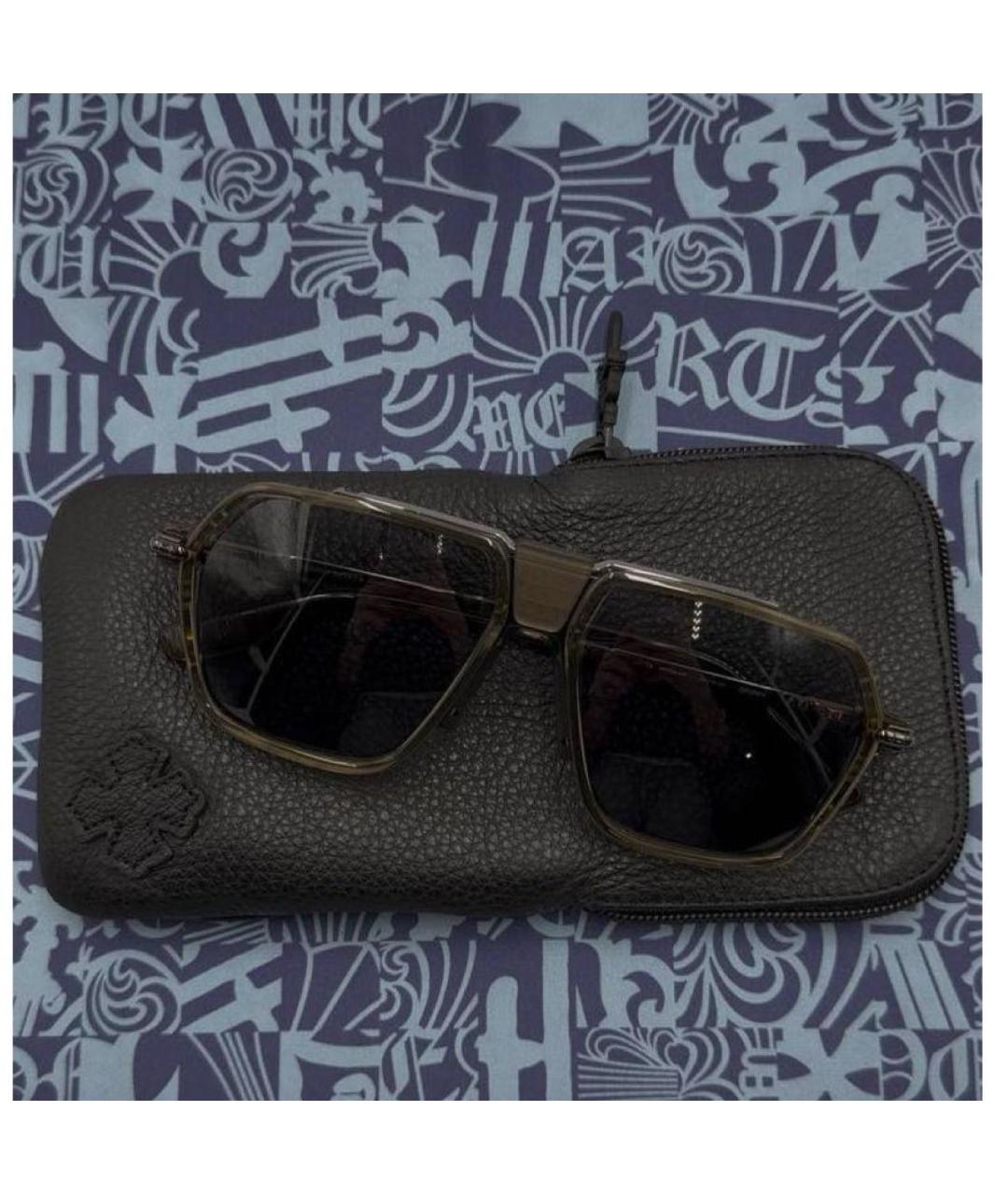 CHROME HEARTS Бежевые солнцезащитные очки, фото 5
