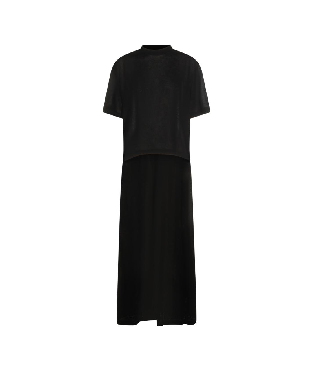 BALENCIAGA Черная хлопковая футболка, фото 1