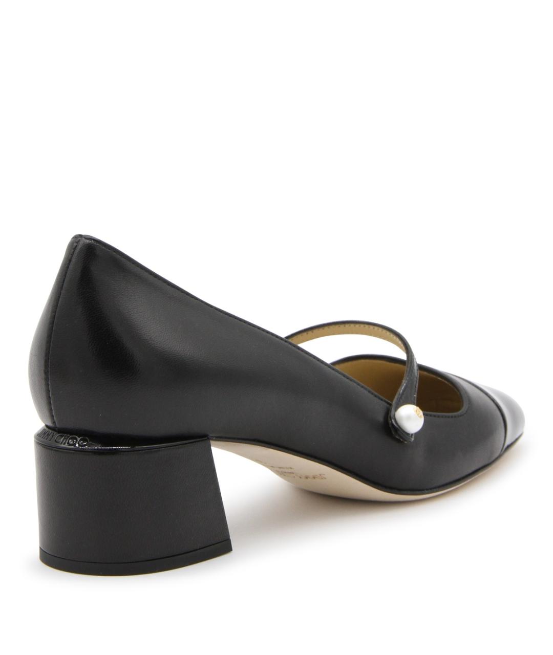 JIMMY CHOO Черные кожаные туфли, фото 3
