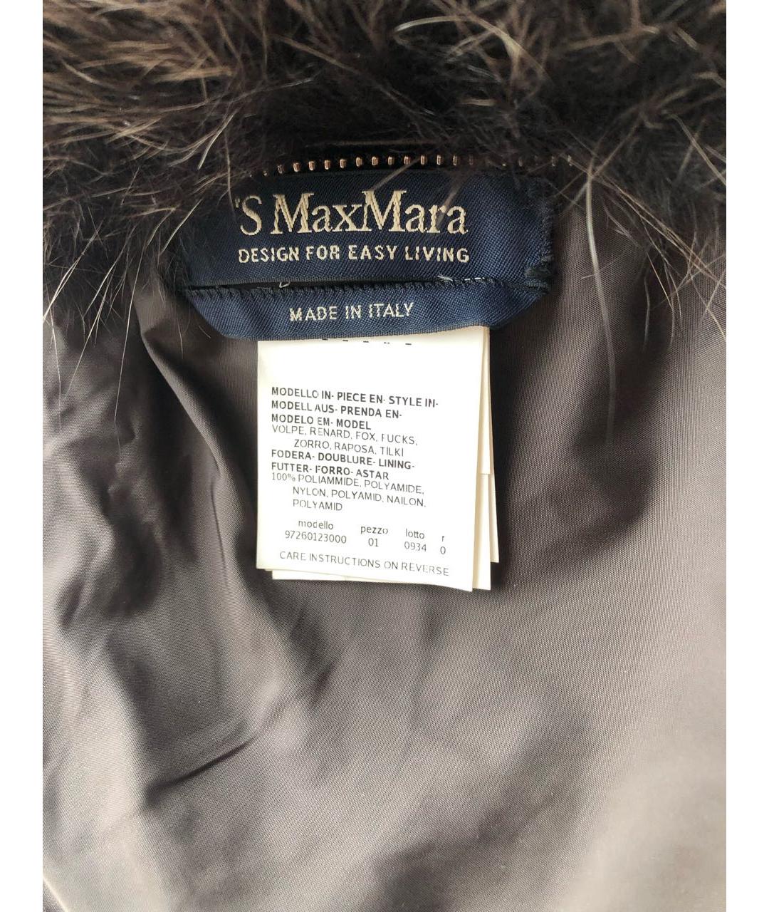 'S MAX MARA Коричневая меховая сумка через плечо, фото 5