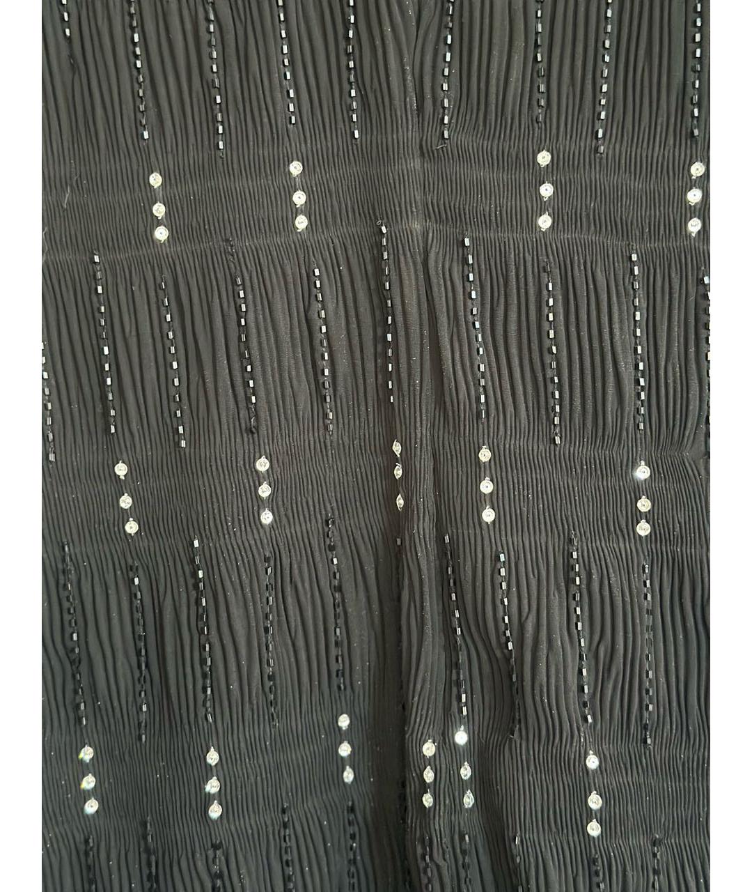 EMPORIO ARMANI Черное полиэстеровое коктейльное платье, фото 4