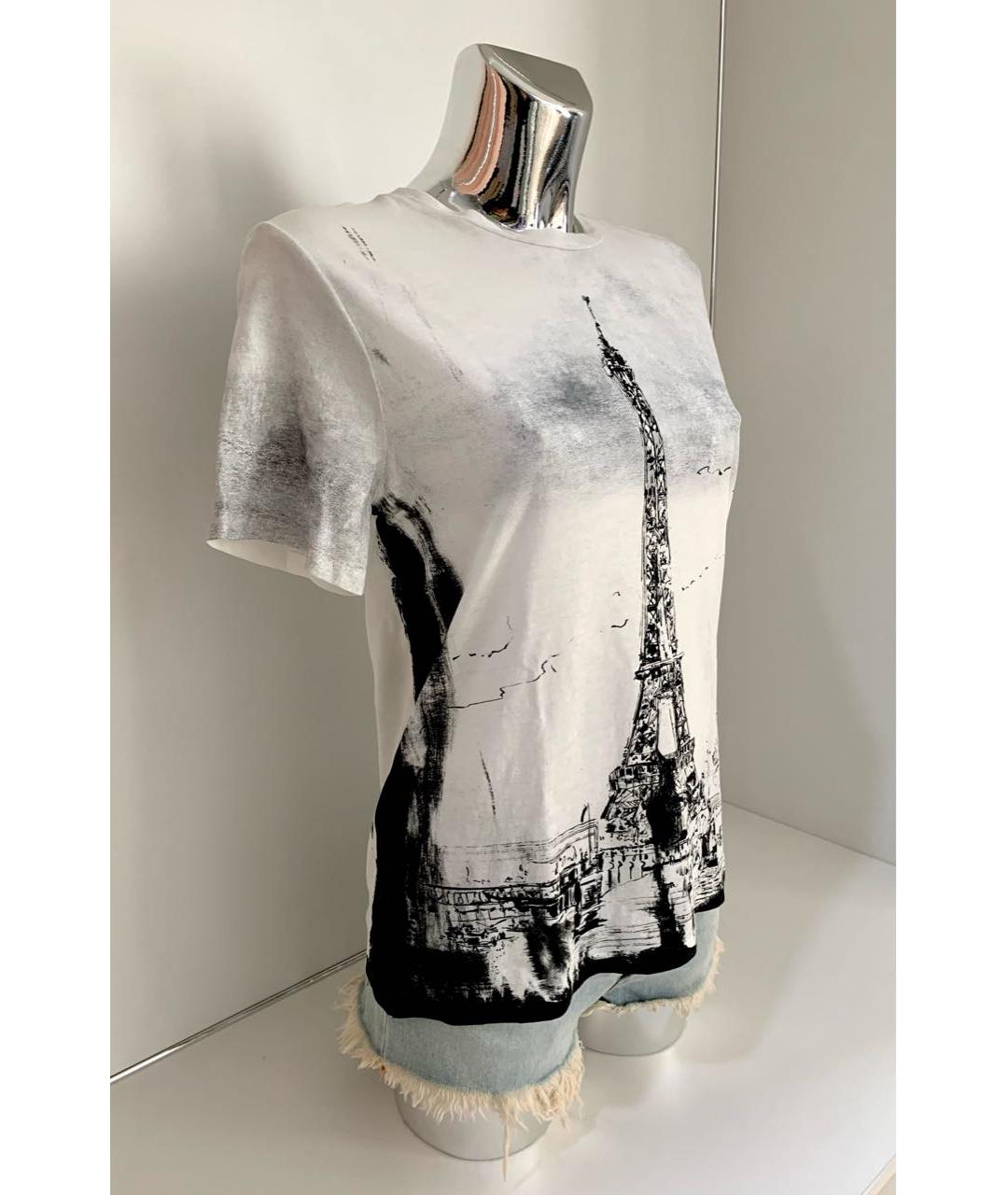 CHRISTIAN DIOR Белая хлопковая футболка, фото 5