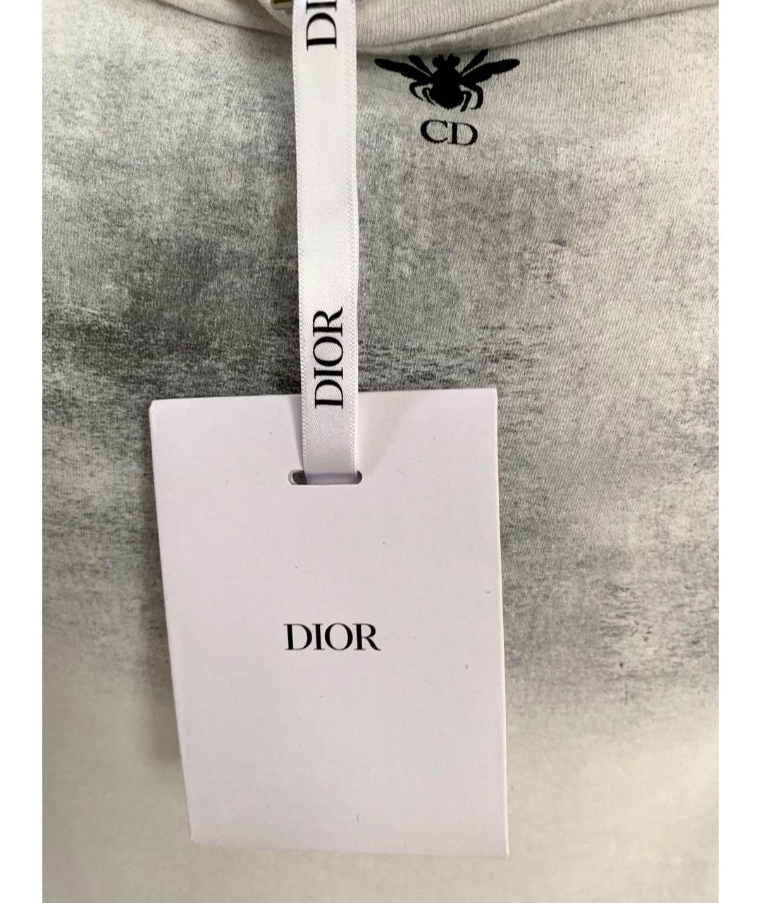 CHRISTIAN DIOR Белая хлопковая футболка, фото 3