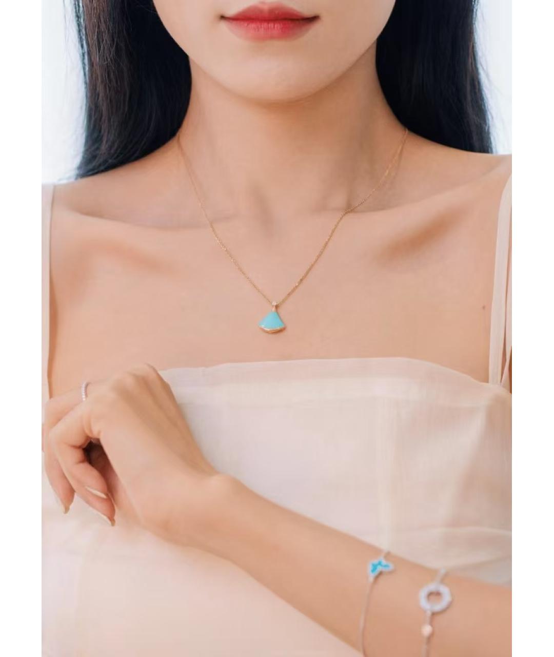 BVLGARI Бирюзовая подвеска, фото 6