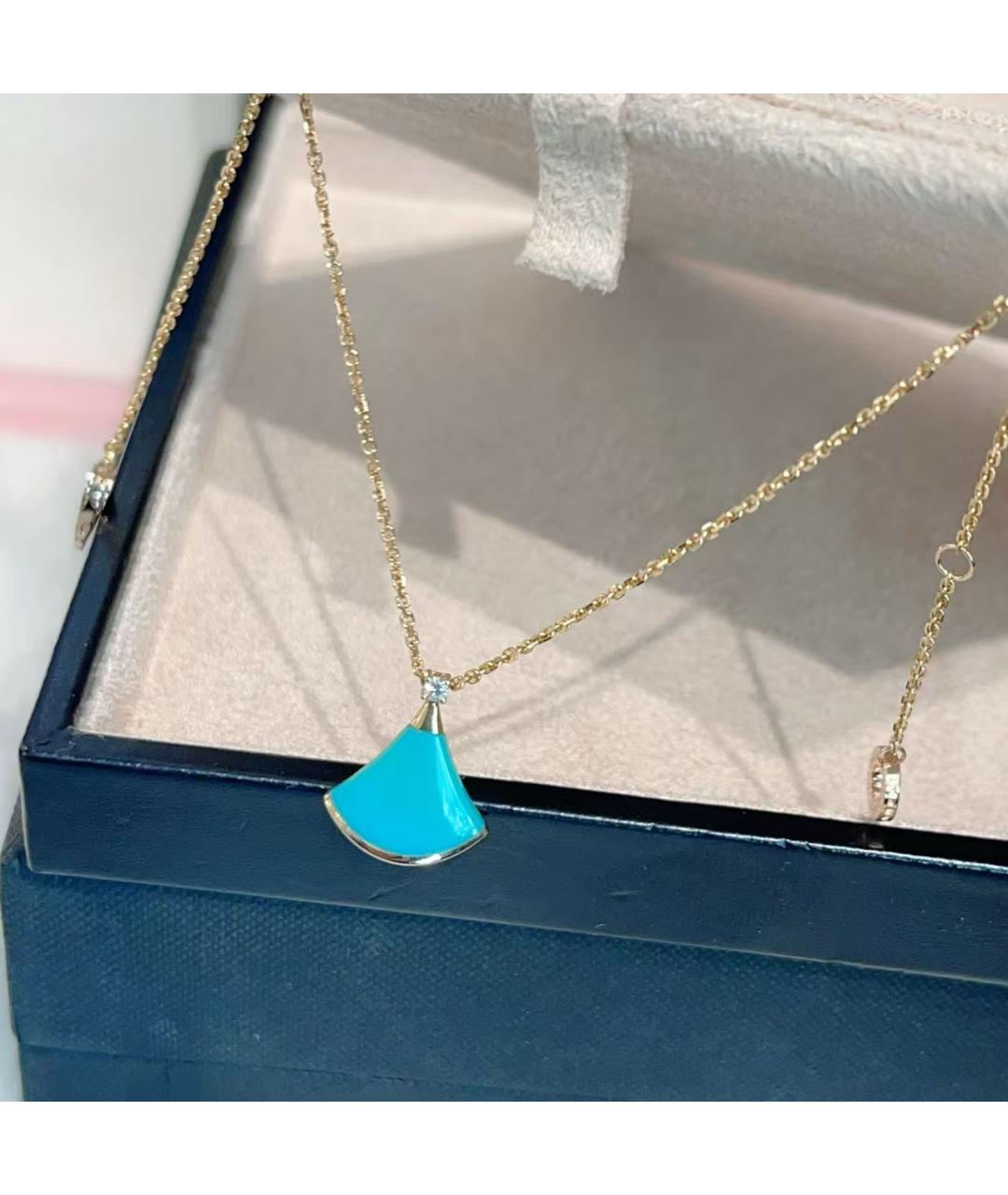 BVLGARI Бирюзовая подвеска, фото 4