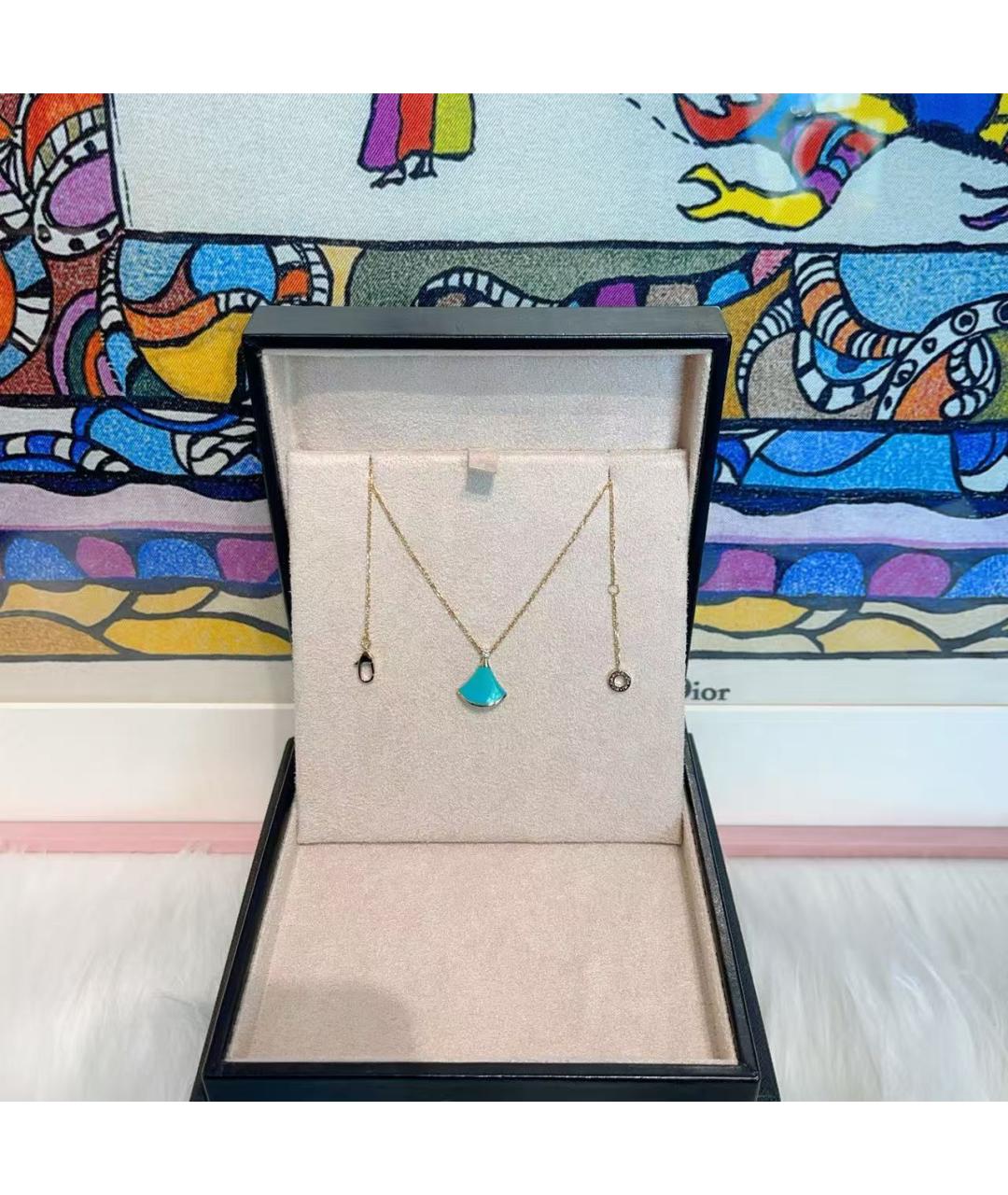 BVLGARI Бирюзовая подвеска, фото 3