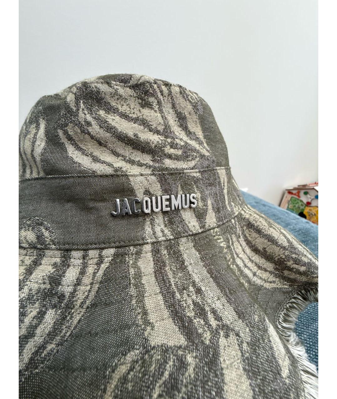 JACQUEMUS Хаки хлопковая панама, фото 3