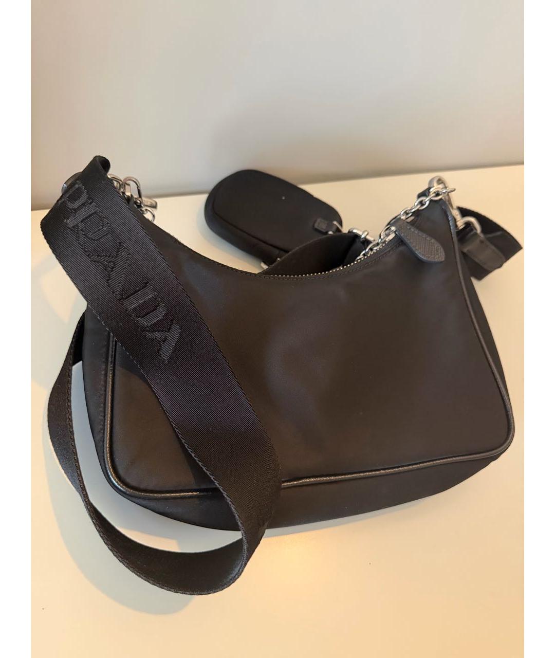 PRADA Черная сумка через плечо, фото 3