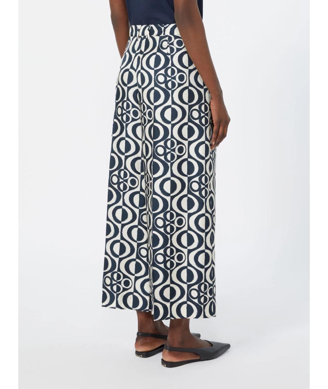 'S MAX MARA Мульти шелковые брюки широкие, фото 4