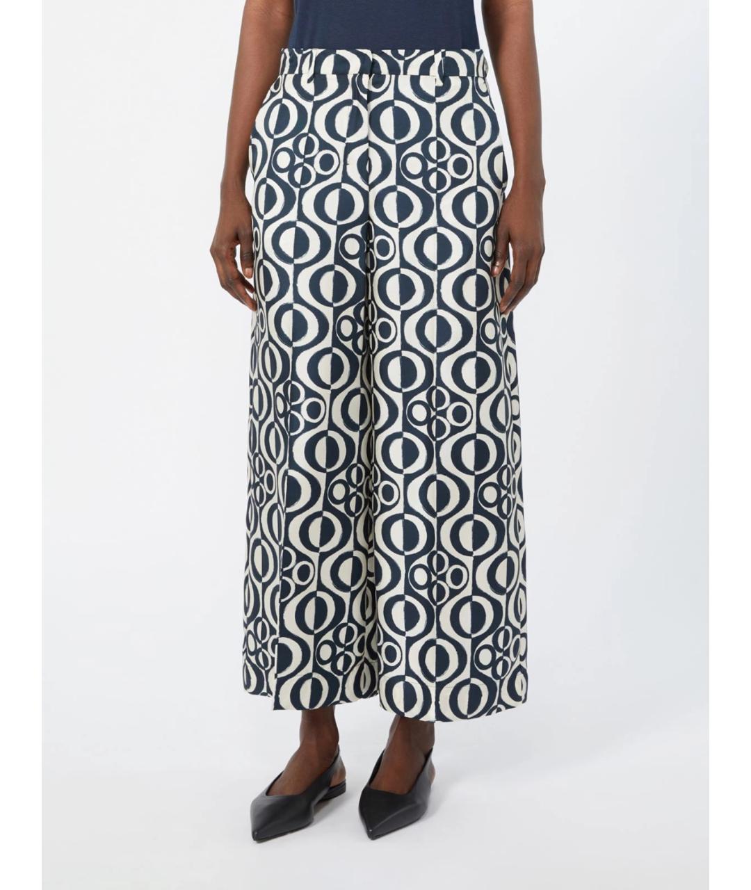 'S MAX MARA Мульти шелковые брюки широкие, фото 3