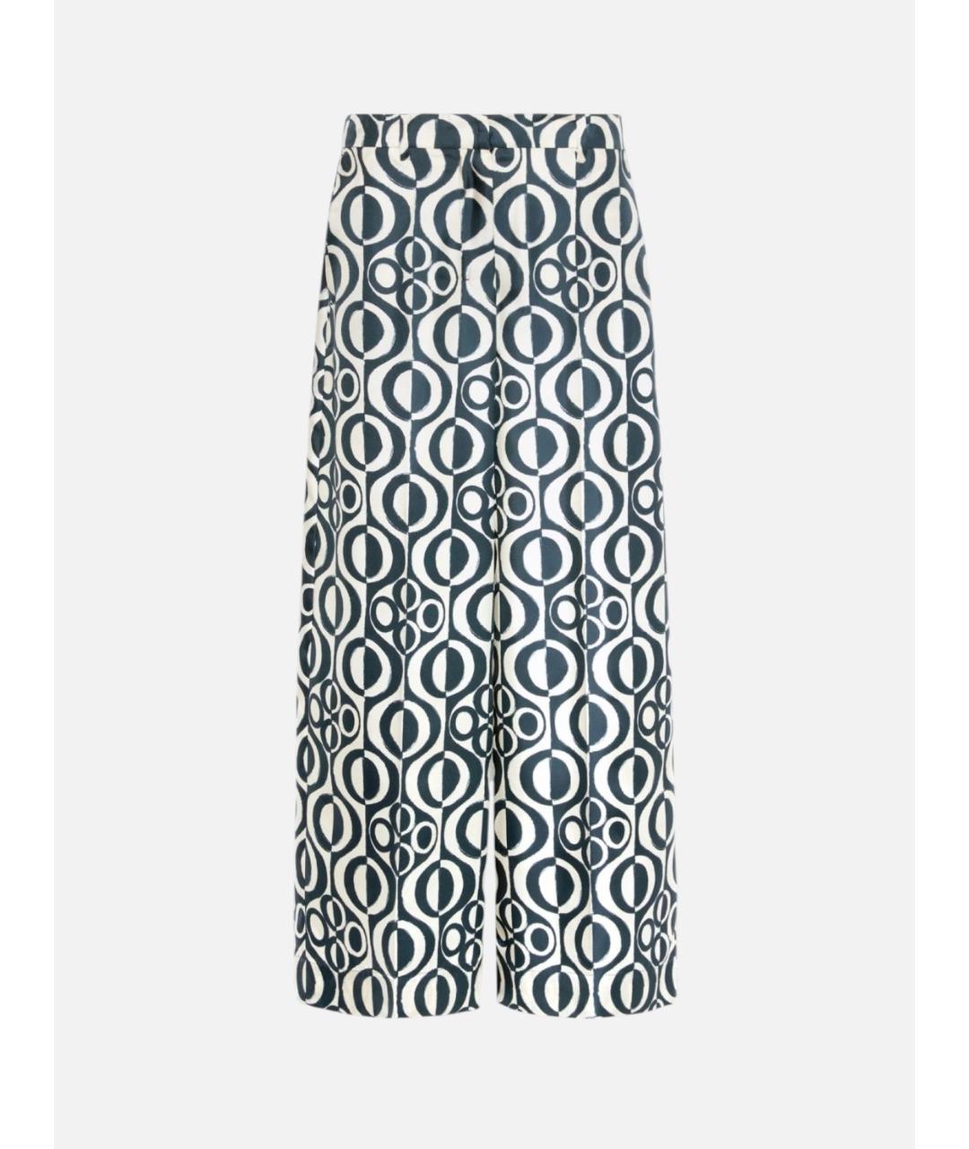'S MAX MARA Мульти шелковые брюки широкие, фото 1