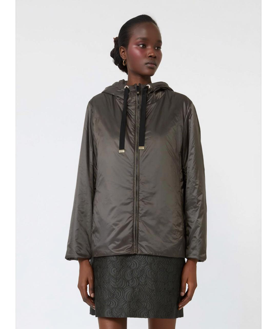 'S MAX MARA Зеленая полиэстеровая куртка, фото 3