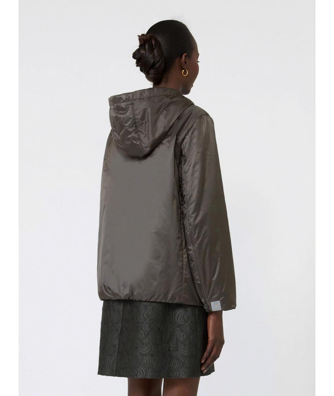 'S MAX MARA Зеленая полиэстеровая куртка, фото 4