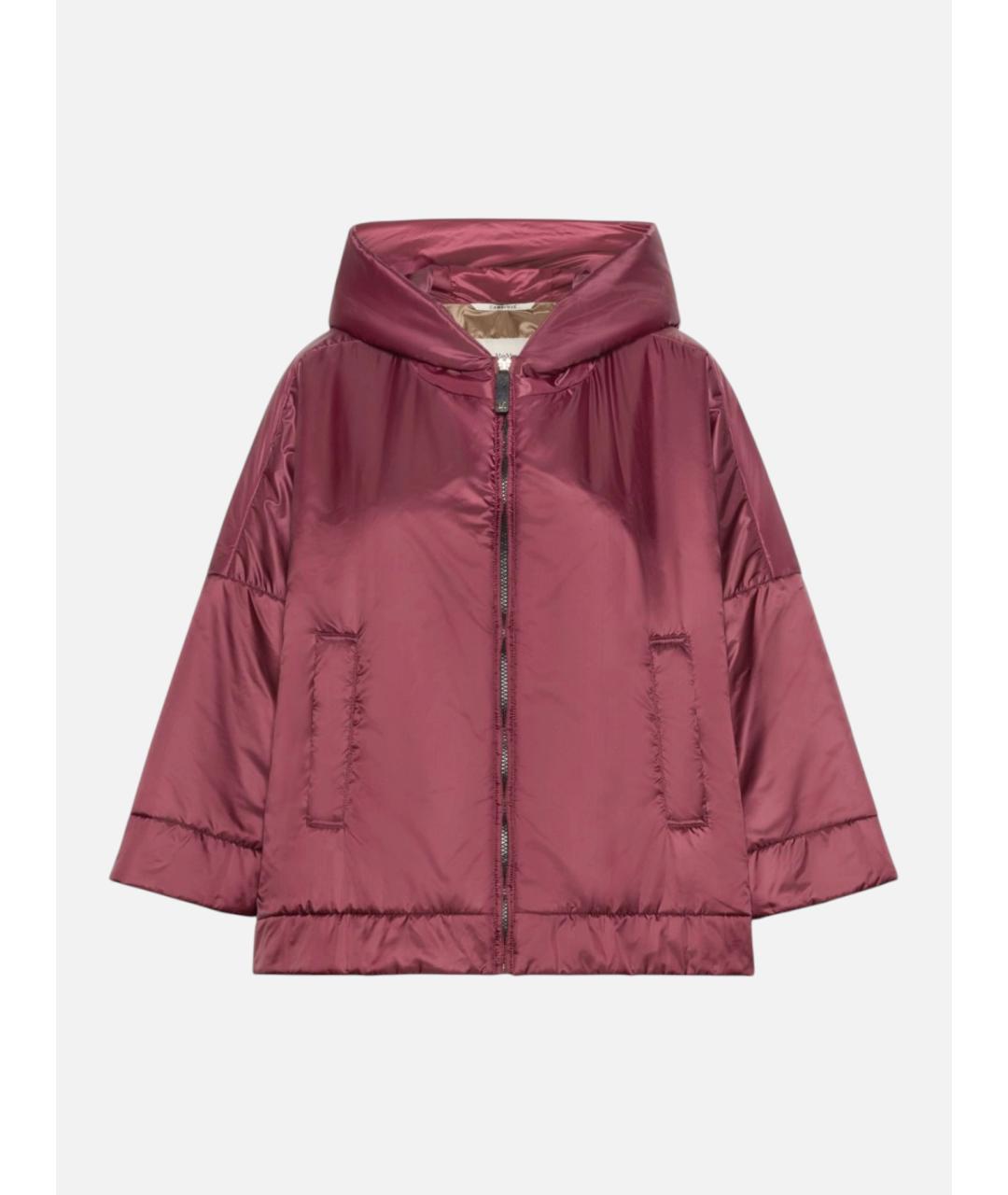 'S MAX MARA Бордовая полиэстеровая куртка, фото 1
