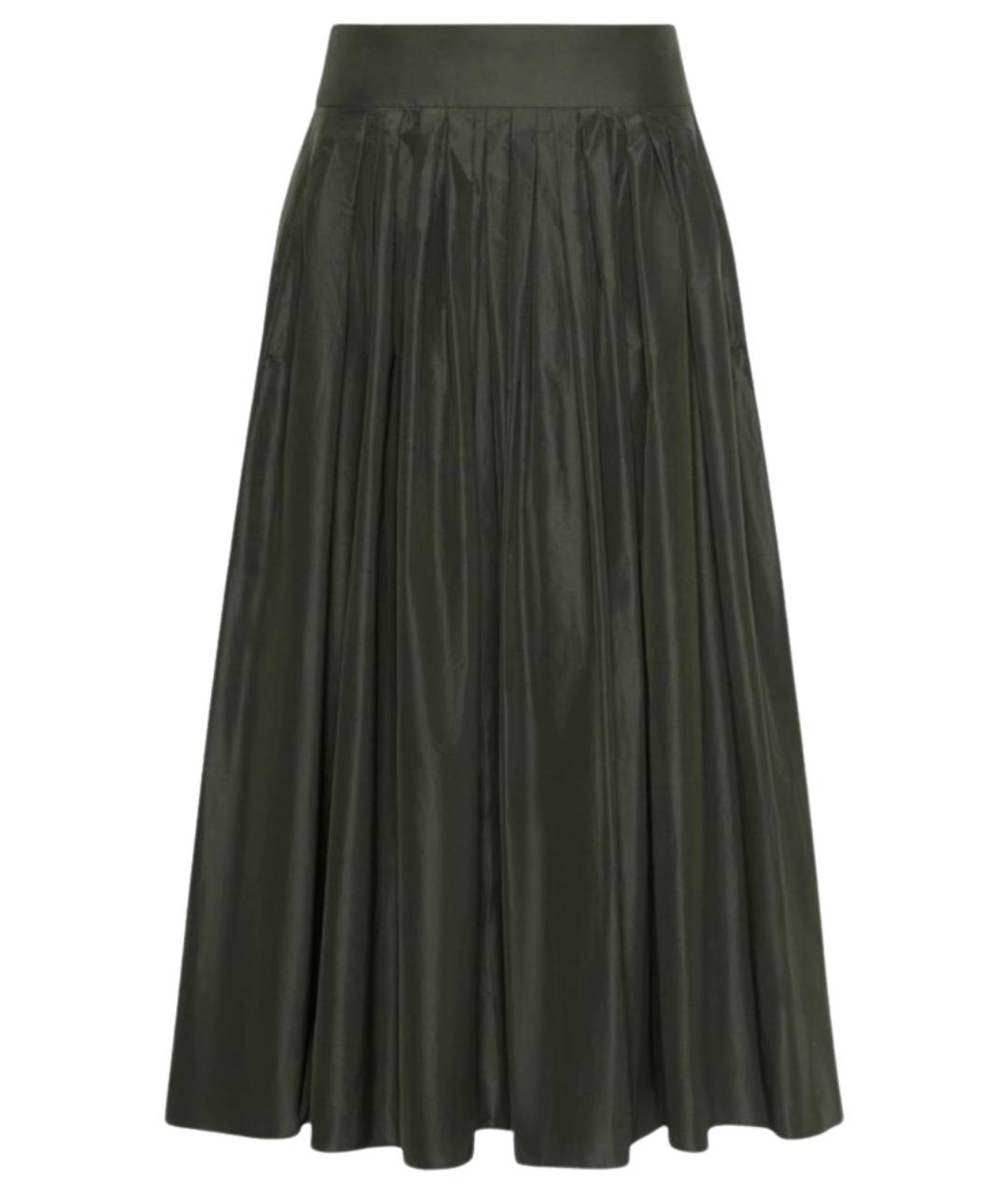 'S MAX MARA Зеленая полиэстеровая юбка миди, фото 1