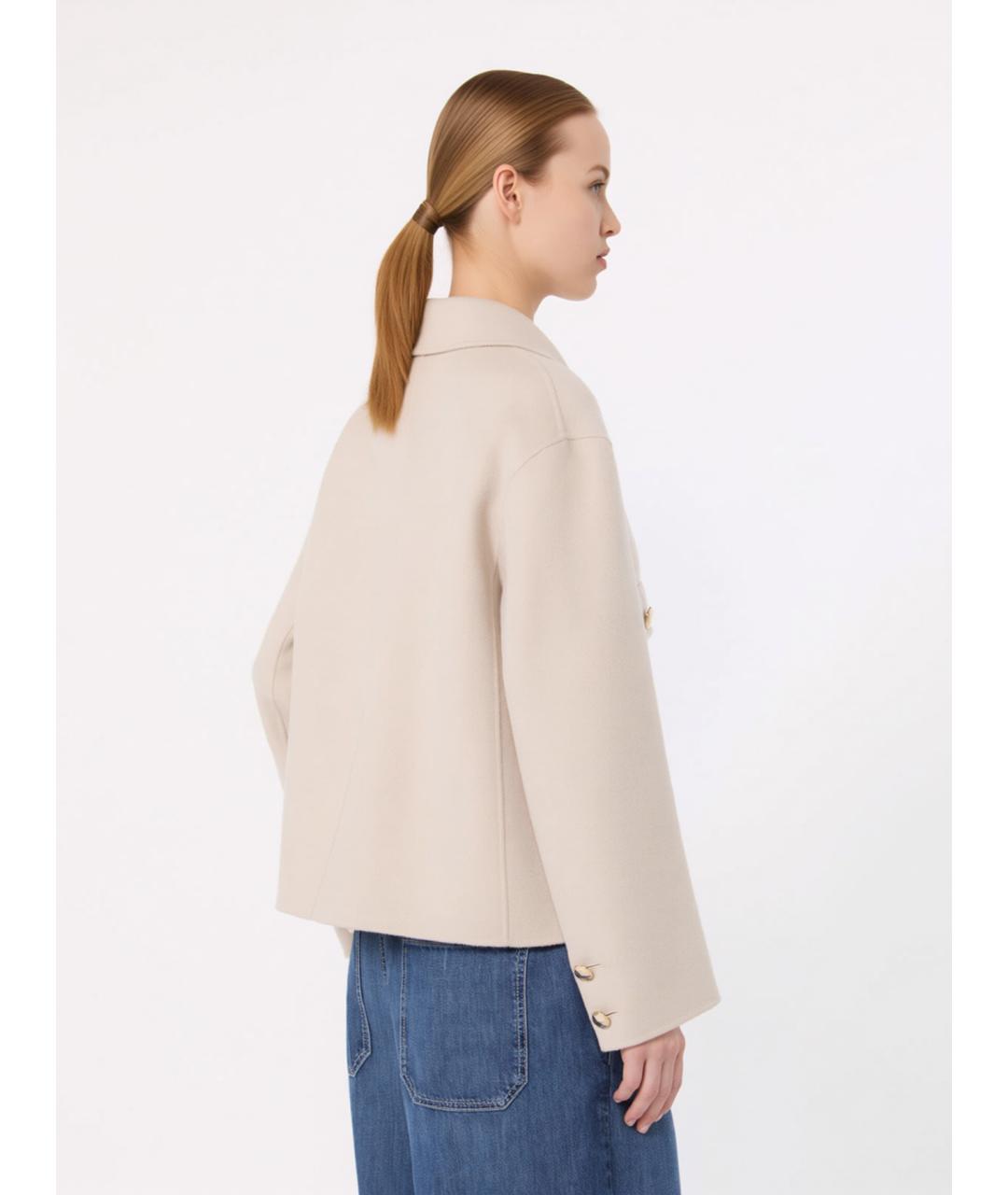 'S MAX MARA Бежевая шерстяная куртка, фото 3