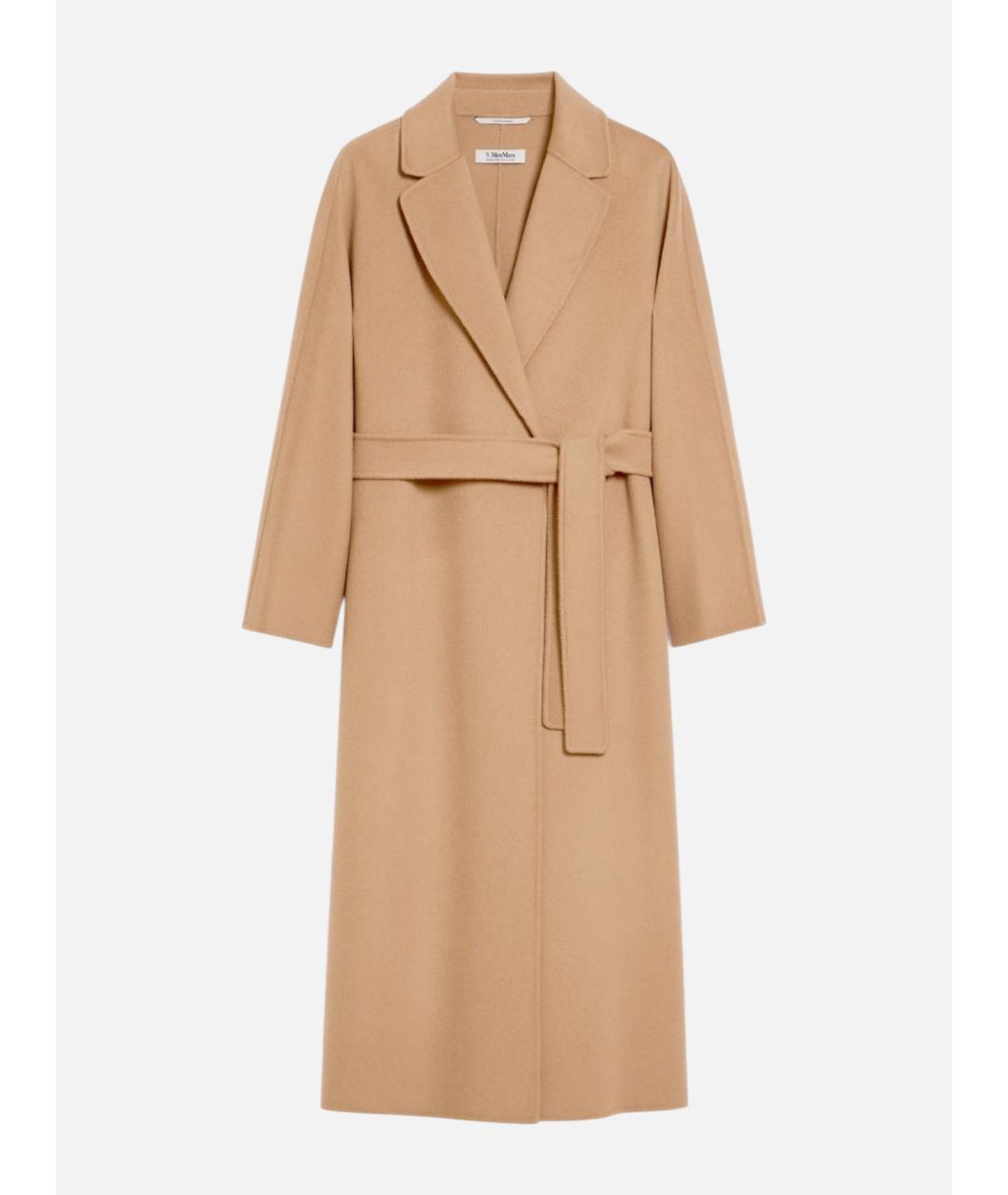 'S MAX MARA Бежевое шерстяное пальто, фото 1