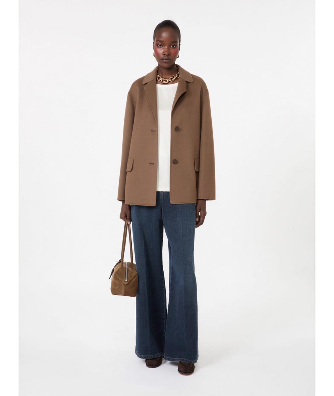 'S MAX MARA Белая ацетатная футболка, фото 2