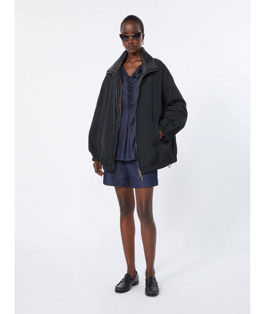 'S MAX MARA Синяя хлопковая блузы, фото 2