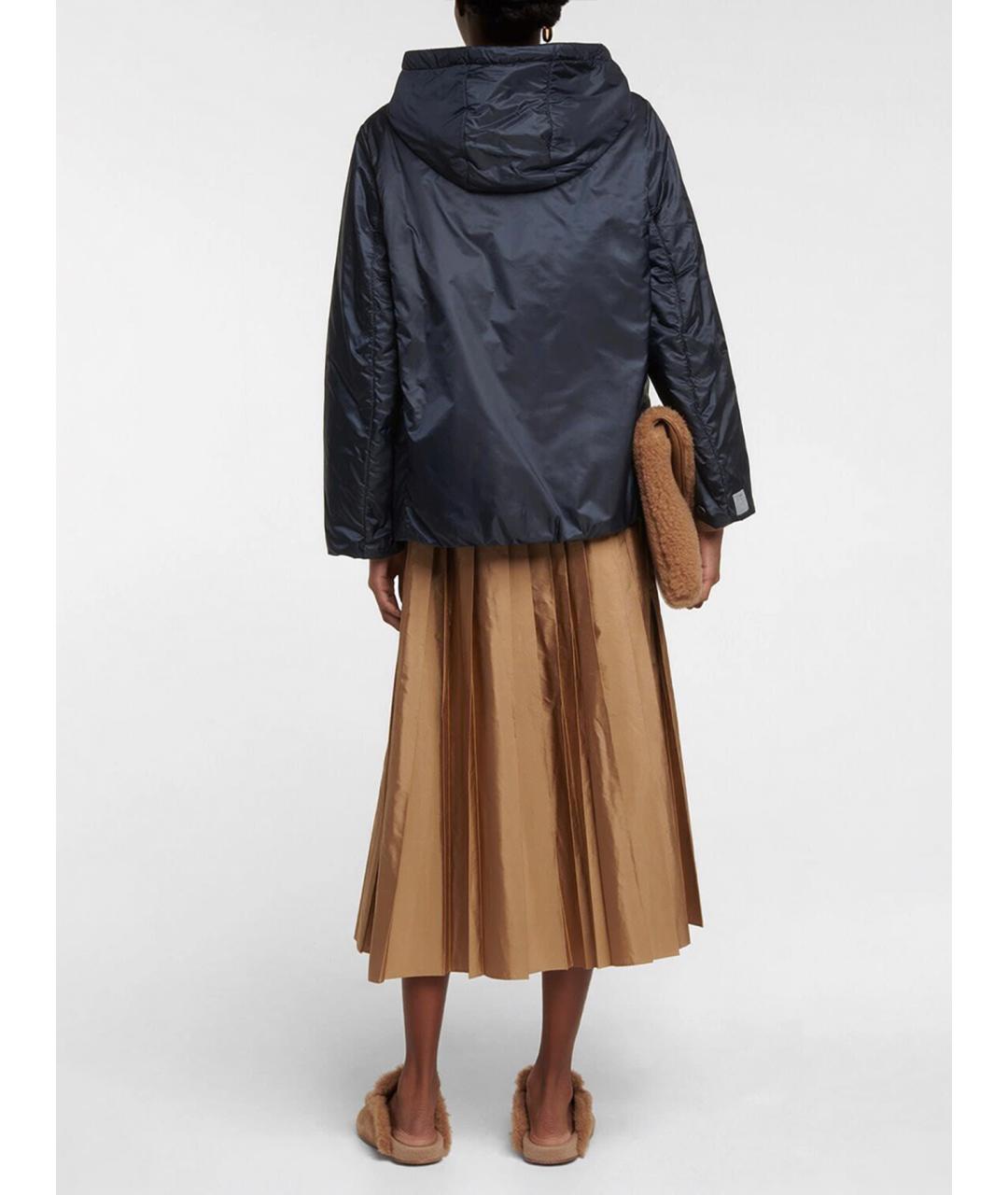 'S MAX MARA Темно-синяя полиэстеровая куртка, фото 3