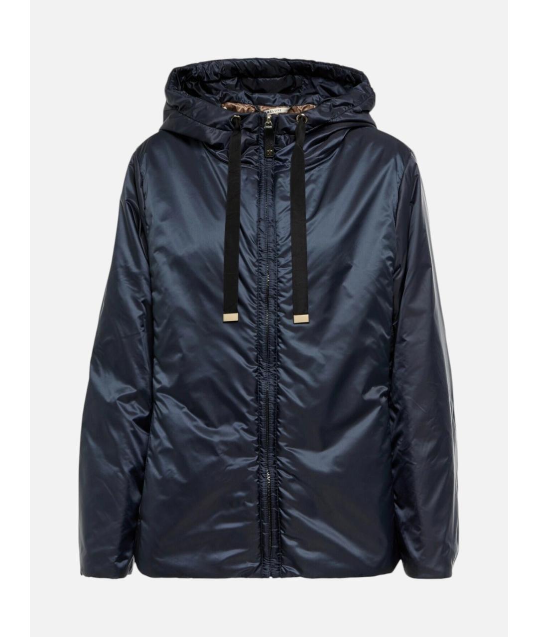 'S MAX MARA Темно-синяя полиэстеровая куртка, фото 1