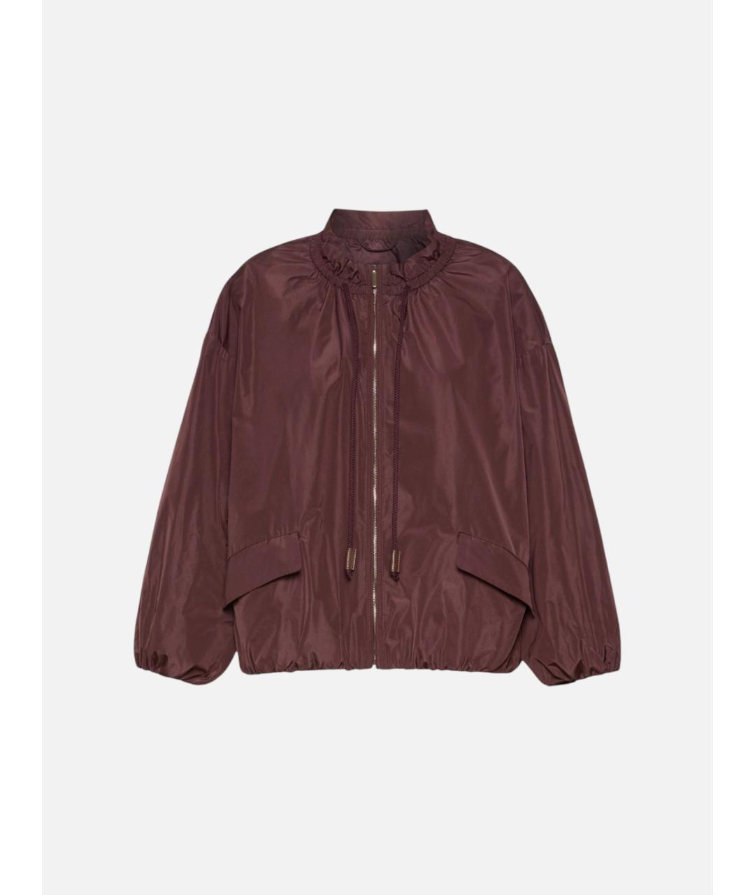 'S MAX MARA Бордовая полиэстеровая куртка, фото 1