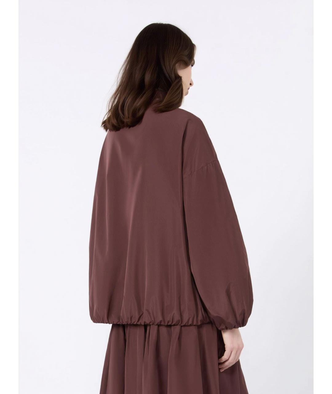 'S MAX MARA Бордовая полиэстеровая куртка, фото 3