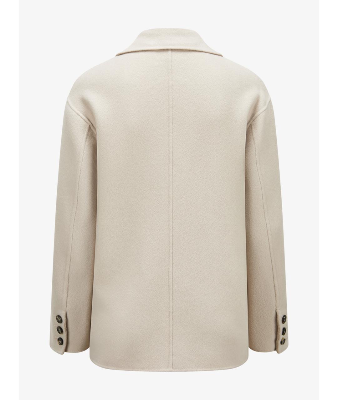 'S MAX MARA Бежевое шерстяное пальто, фото 2