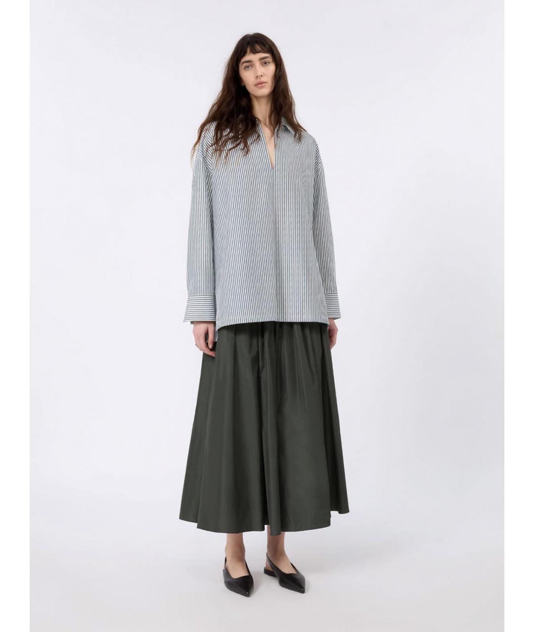 'S MAX MARA Зеленая хлопковая рубашка, фото 2