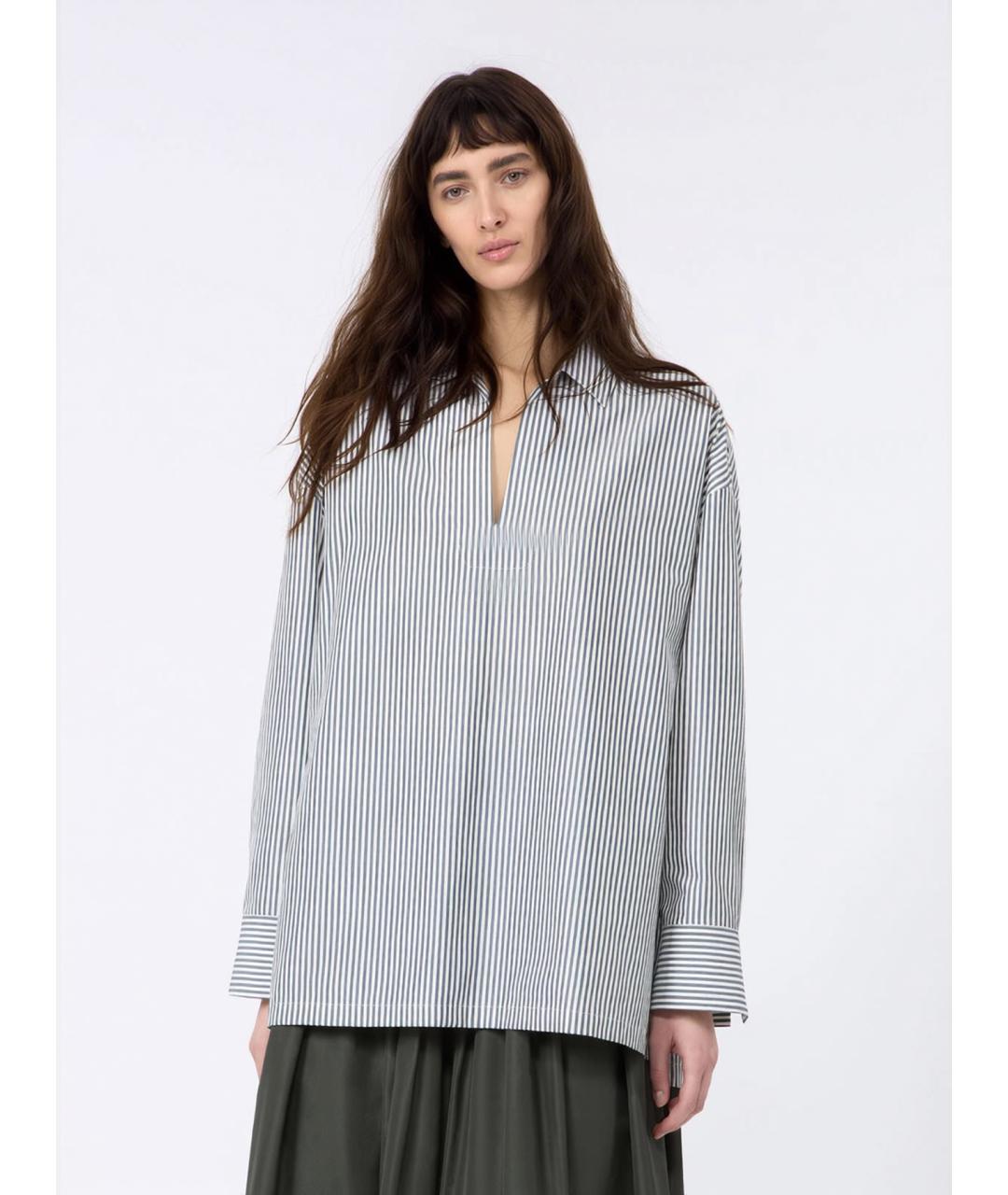 'S MAX MARA Зеленая хлопковая рубашка, фото 3