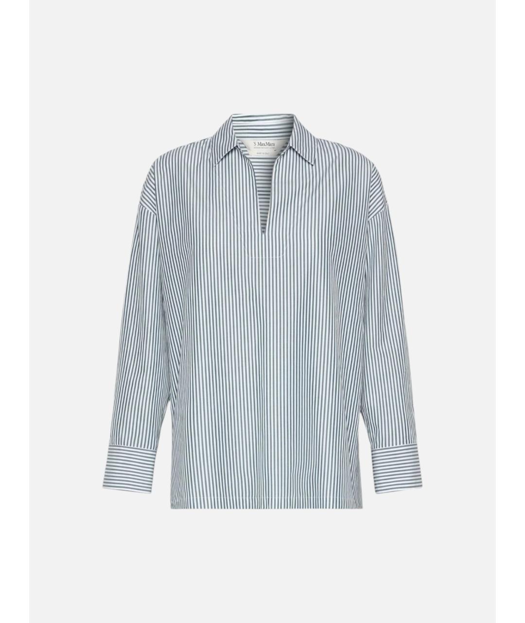 'S MAX MARA Зеленая хлопковая рубашка, фото 1