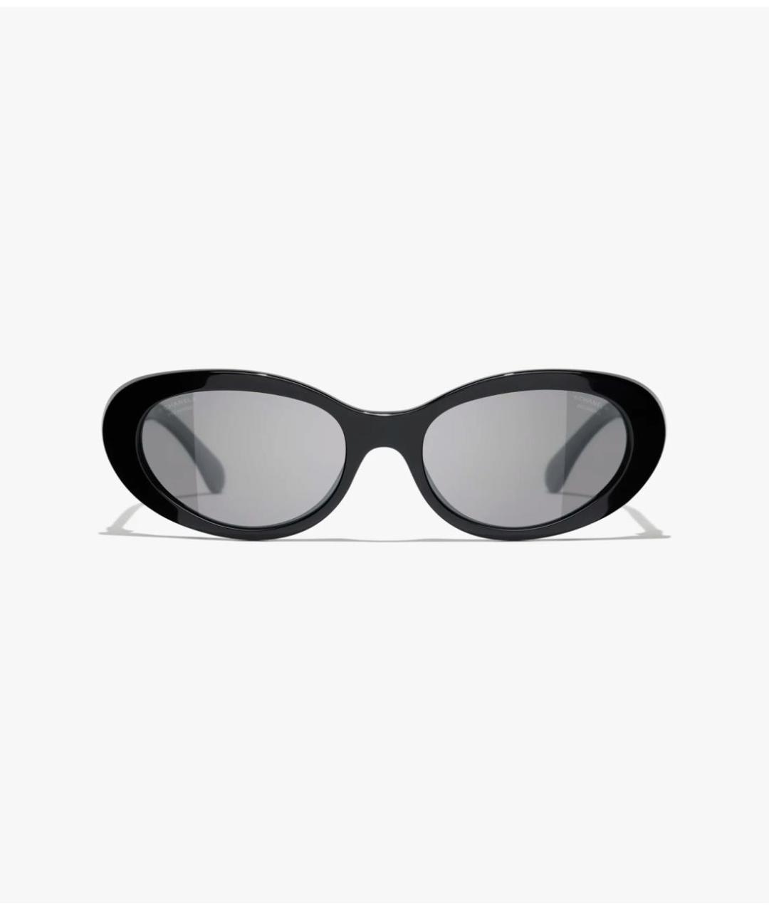 CHANEL Черные пластиковые солнцезащитные очки, фото 2
