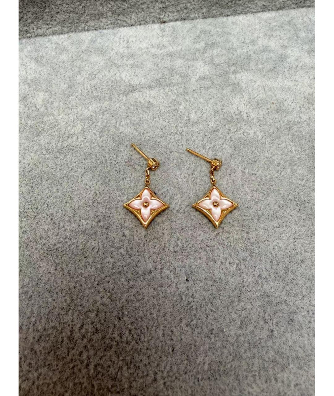 LOUIS VUITTON Золотые серьги, фото 2