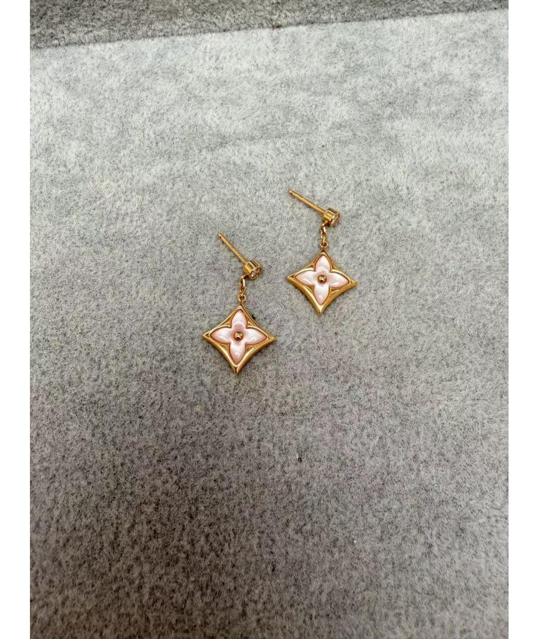 LOUIS VUITTON Золотые серьги, фото 3