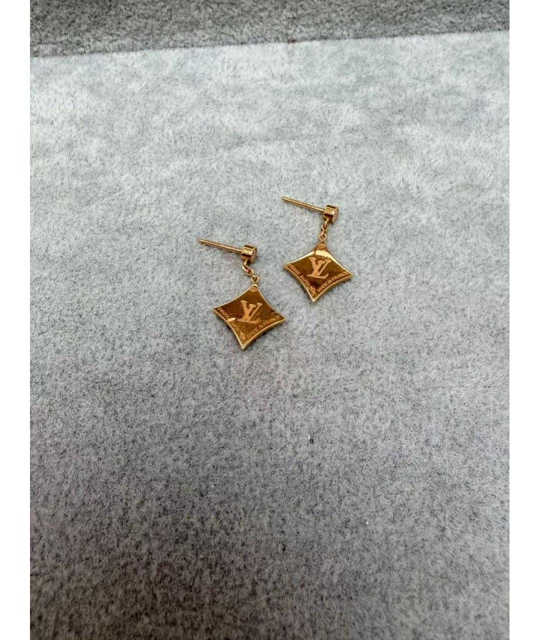 LOUIS VUITTON Золотые серьги, фото 4