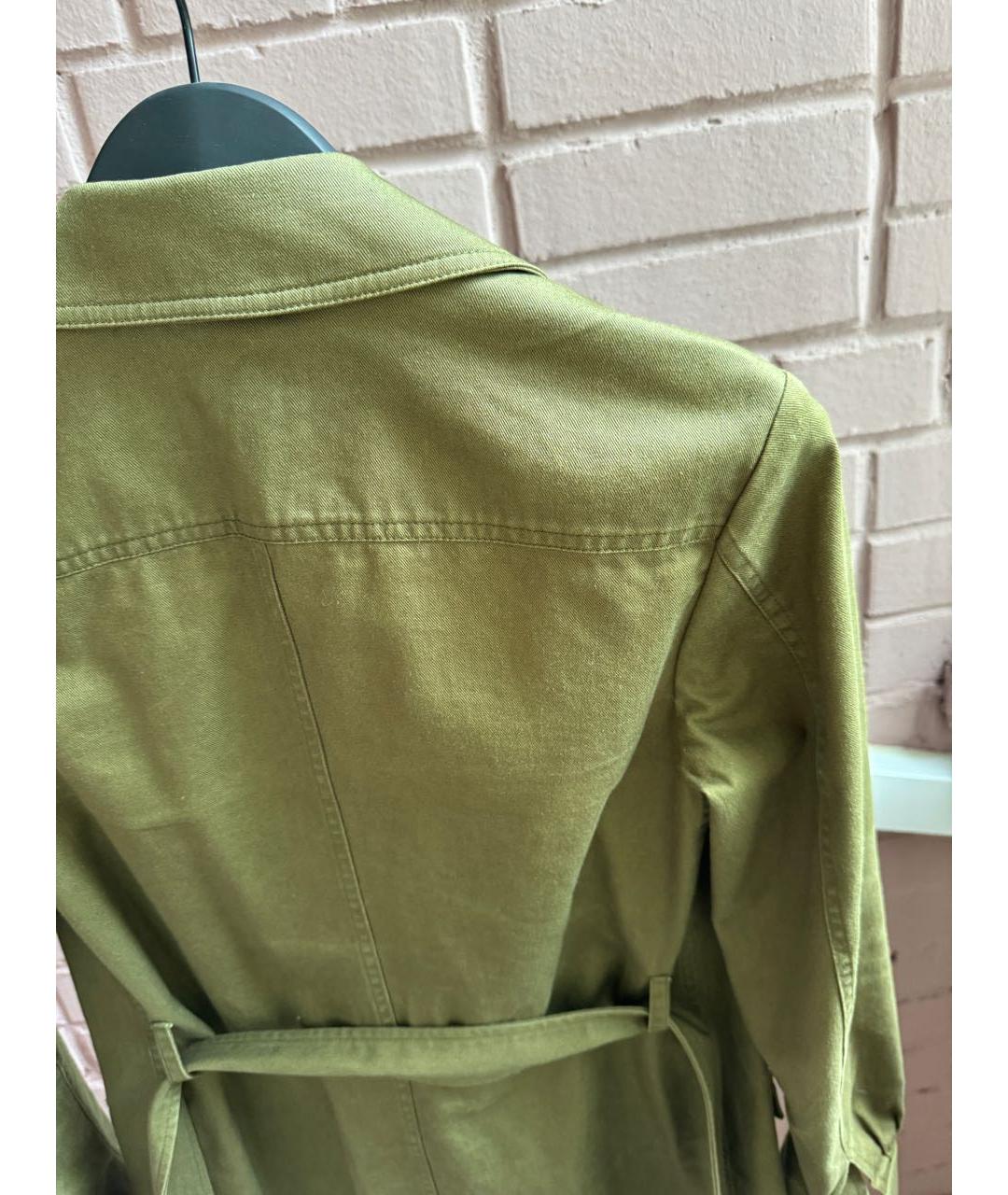 SAINT LAURENT Хаки хлопковая куртка, фото 4
