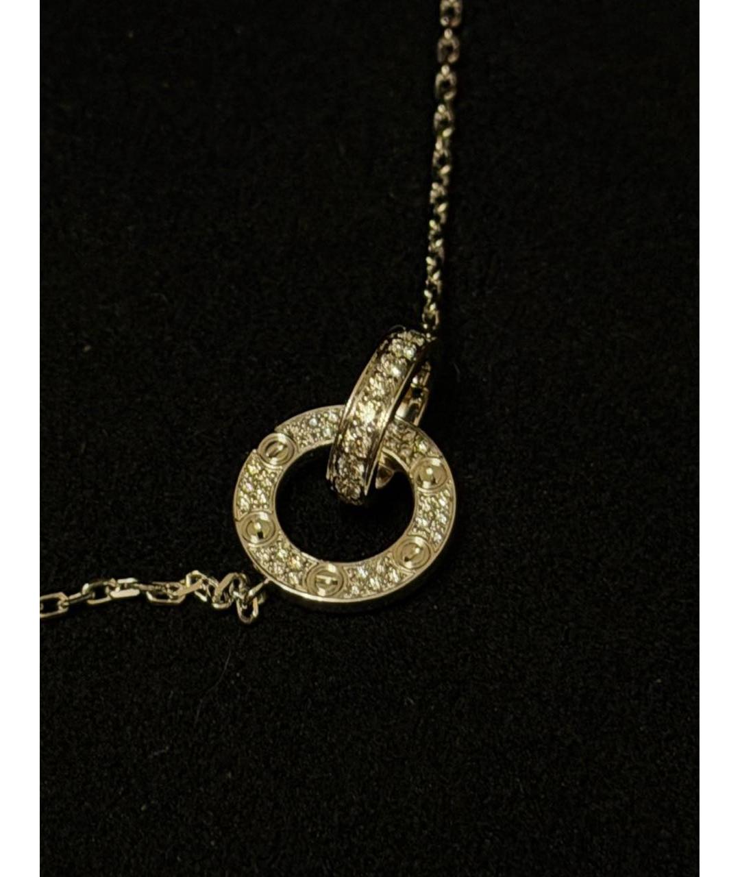 CARTIER Белое колье из белого золота, фото 3